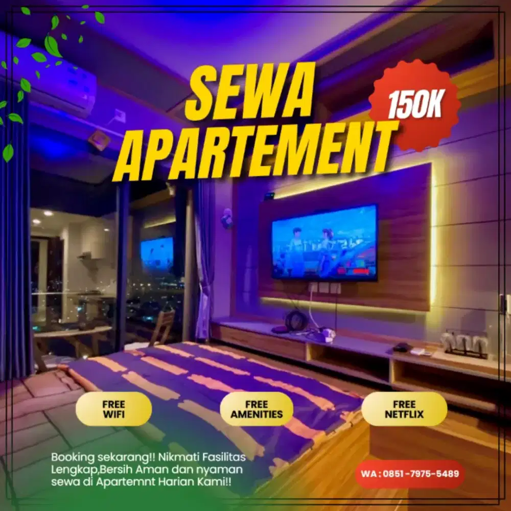 Disewakan Apartemen Transpark Cibubur Depok Harian transit termurah