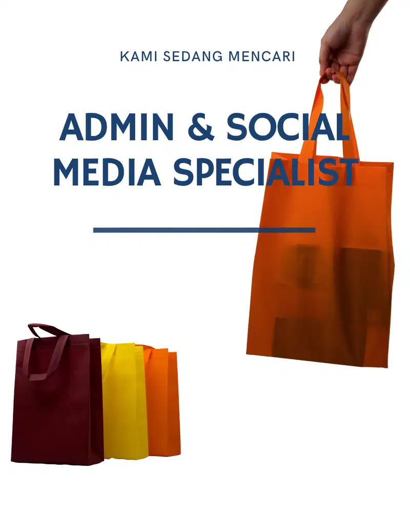 Dicari Admin/Social Media Spesialist