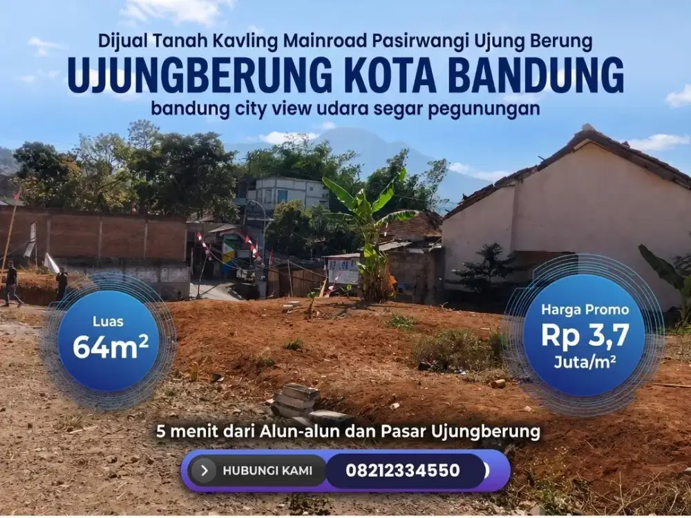 Tanah SHM 64 m2 Pasirwangi Ujungberung 5 Menit Alun Alun Ujungberung