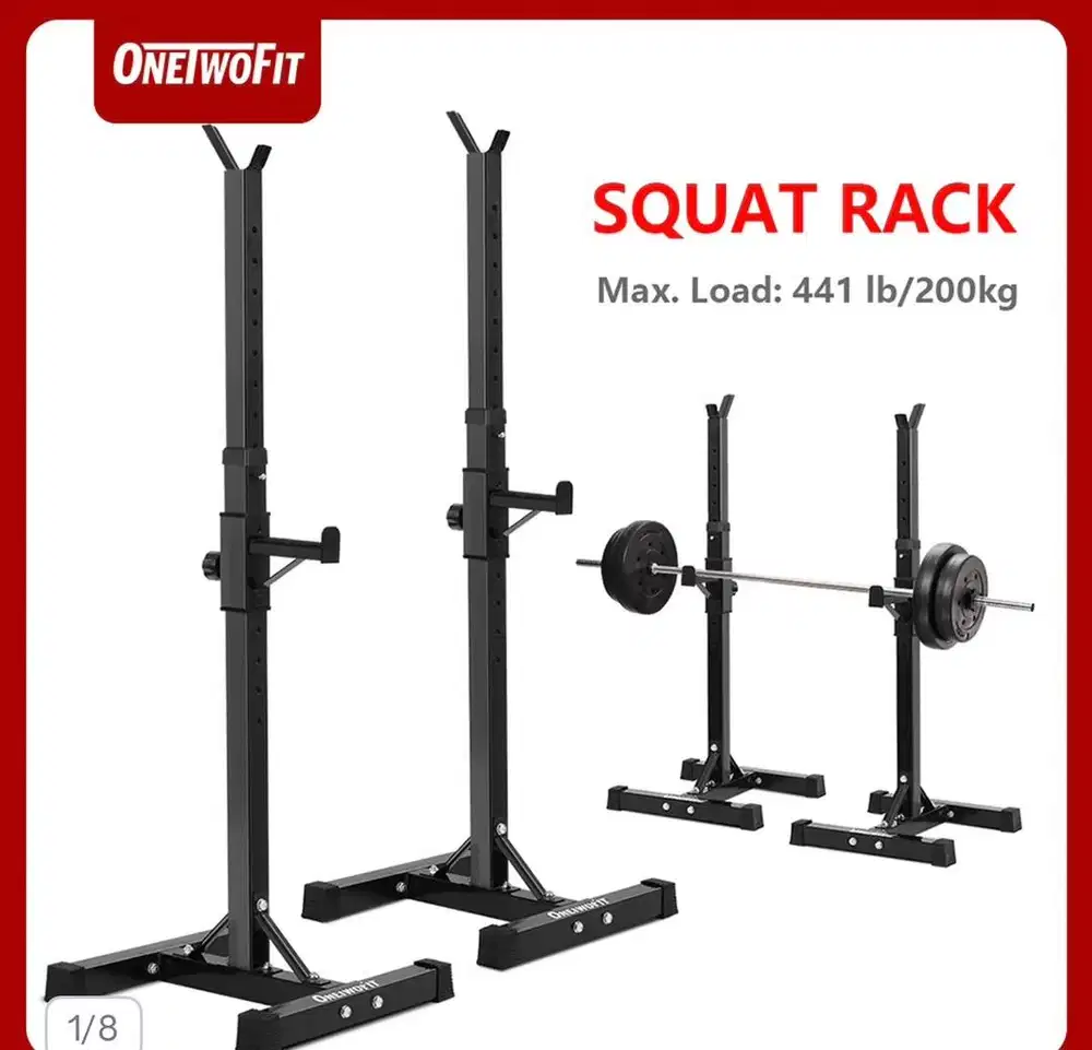 Squat Rack lengkap Dumbel