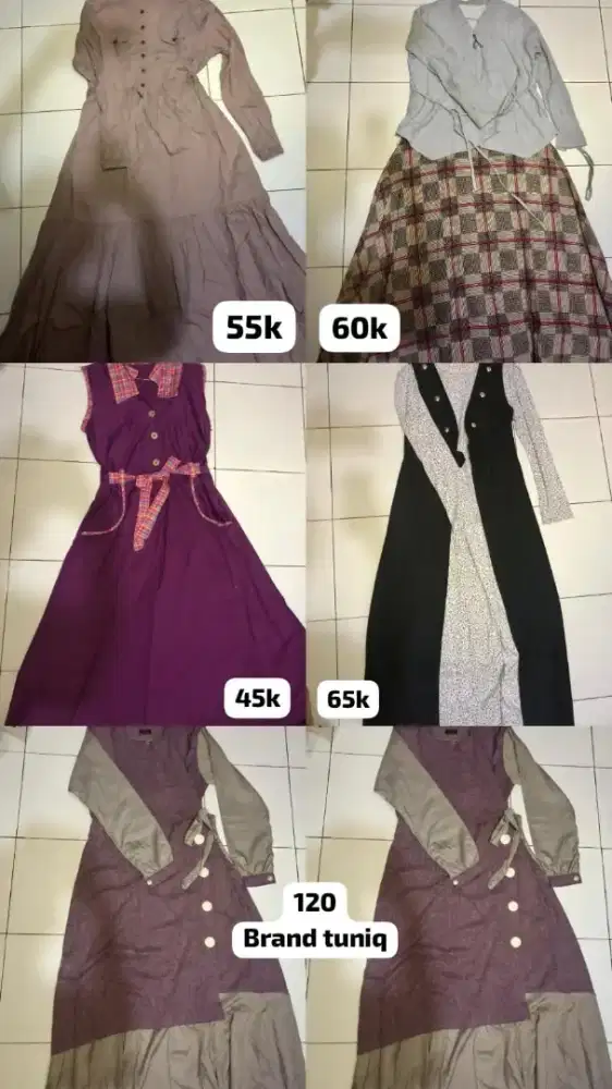 Baju gamis cakep dan nyaman dipakai