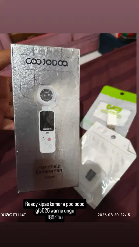 Kipas Goojodoq GFS025 Kipas Kamera Warna Ungu BARU