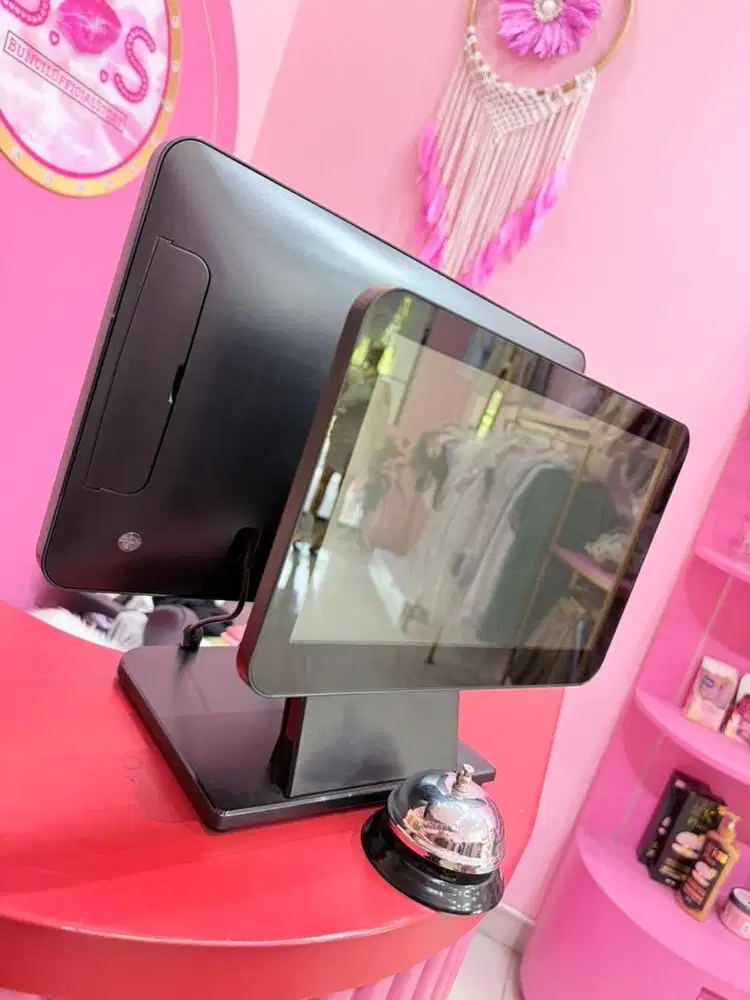 Mesin Kasir JOVS PC All In One Core i3 Dual Layar + Printer + Scanner
