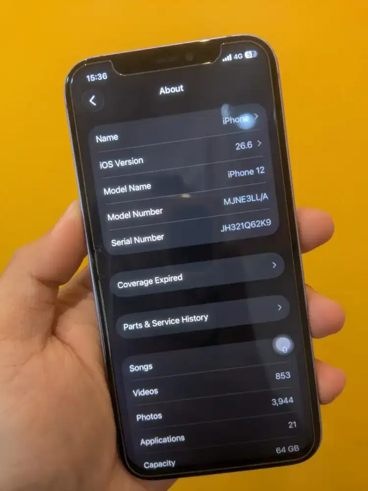 iPhone 12 64gb sinyal on