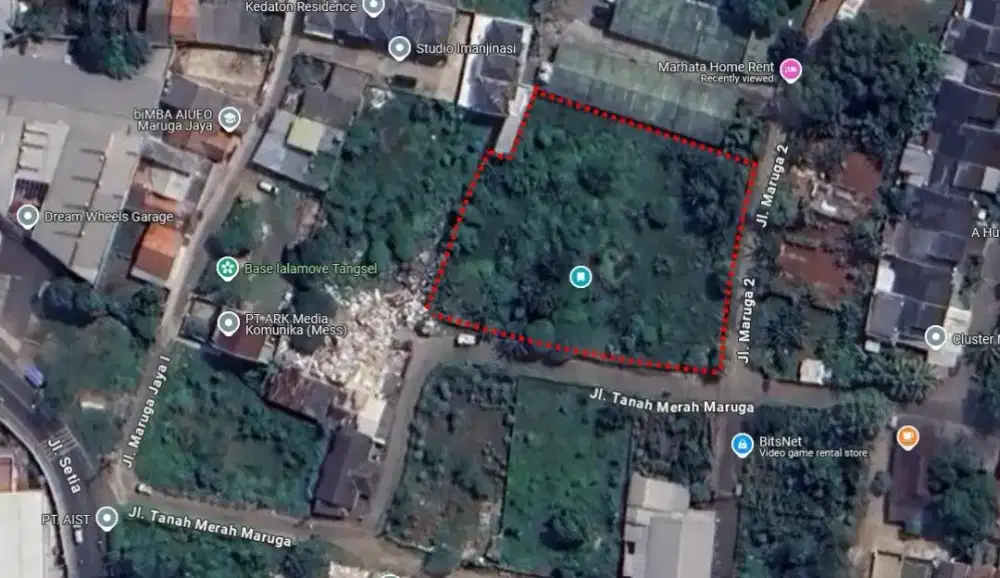 Dijual BU Kavling Persegi di Maruga, Ciater, Tangerang Selatan