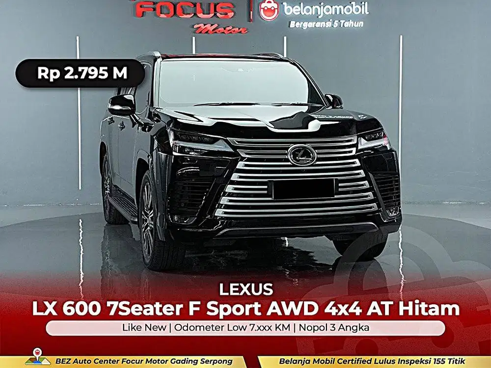 [ 4x4 - KM LOW 7RB ] Lexus LX 600 LX600 7 Seater F Sport AT 2023/2024