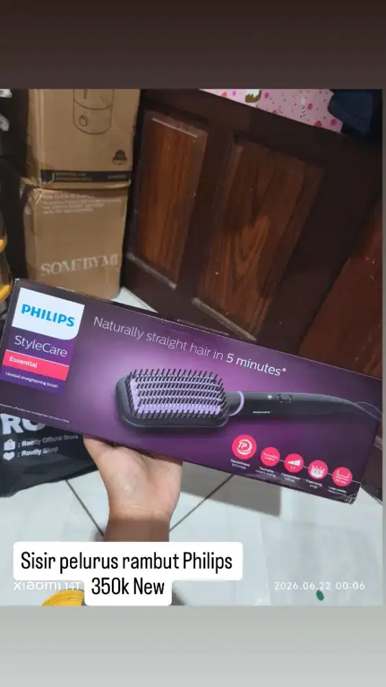 Philips Sisir pelurus rambut