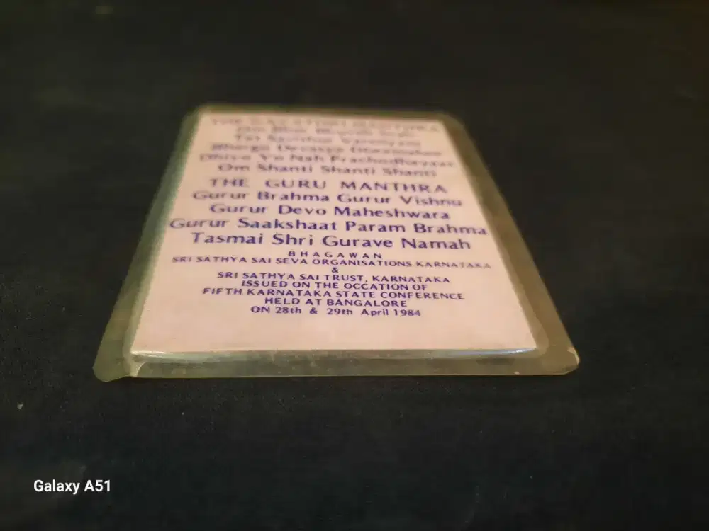 SOUVENIER ASLI DARI INDIA BIRTHDAY 60TH OM SAIRAM SAI BA BA