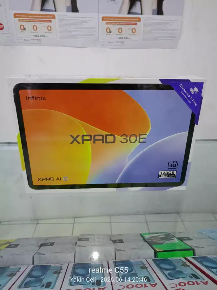 Infinix Xpad 30E 4+4/128 GB LTE Layar 11 Inch Helio G80 Garansi Resmi