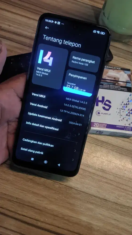Redmi note 10s 8/128 hp+ces