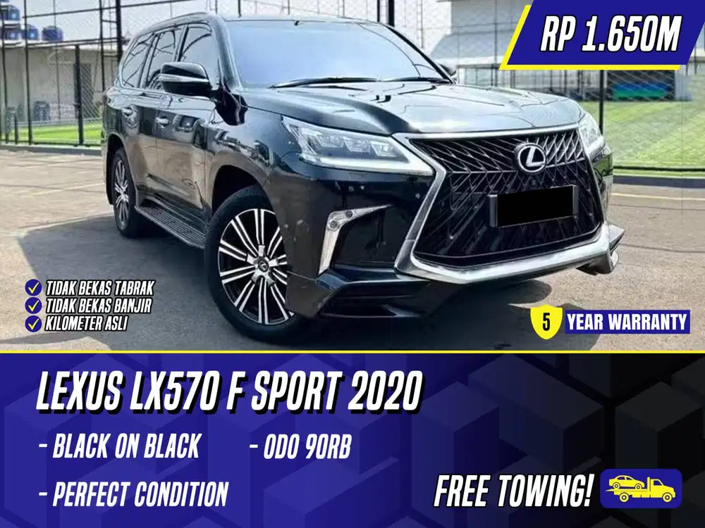 Lexus LX570 F Sport 2020 Black Hitam LX 570 FSport