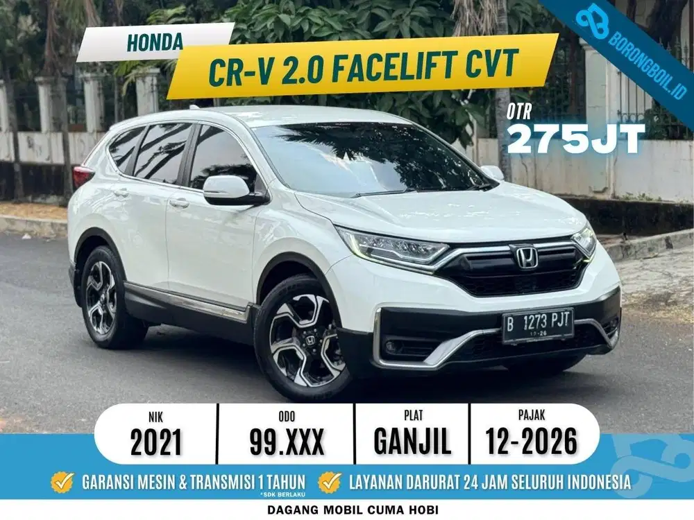 Honda All New CRV 2.0 Cvt 2021 Facelift 2021 Putih