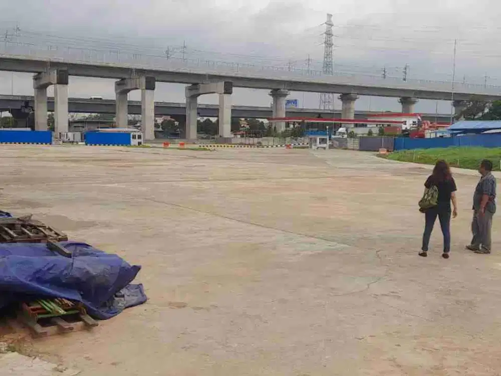 Disewakan Lahan Dekat tol Akses Container 40 Feet di Mustika Jaya Tambun Selatan