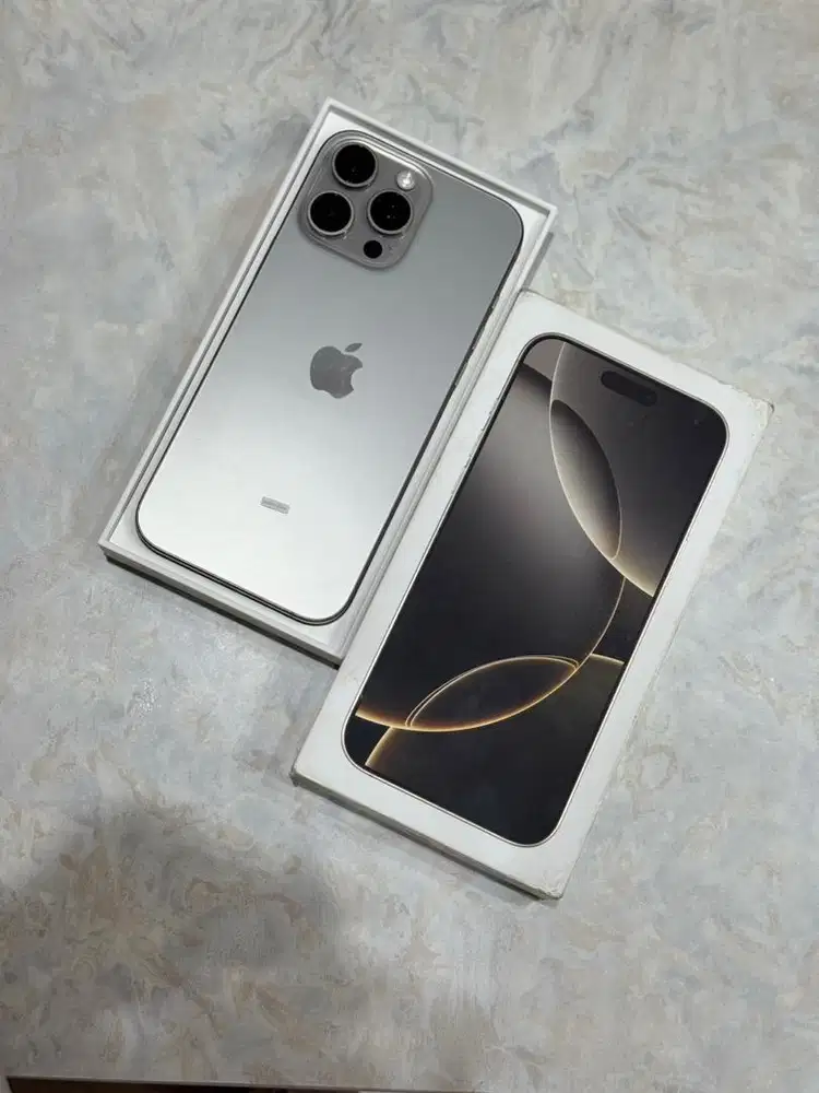 iPhone 16 Promax 512Gb Natural Titanium | Garansi On Feb 2027