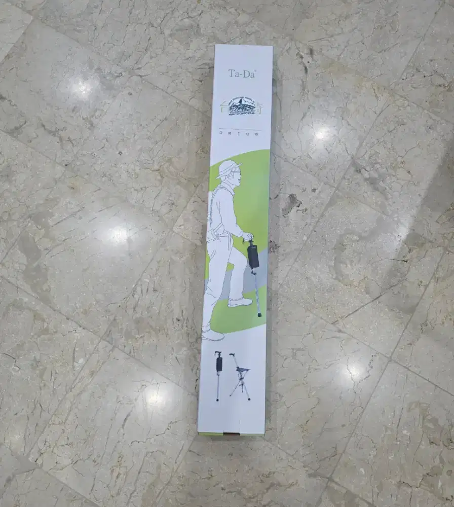 Ta-Da Chair Original–Tongkat+Kursi Lipat 2in1–NEW/Belum Pernah Dipakai