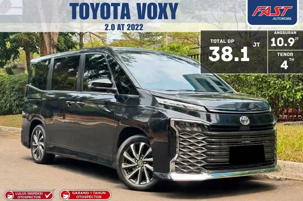 DP 38JT TOYOTA VOXY 2022 PAJAK PANJANG 2.0 AT BERGARANSI