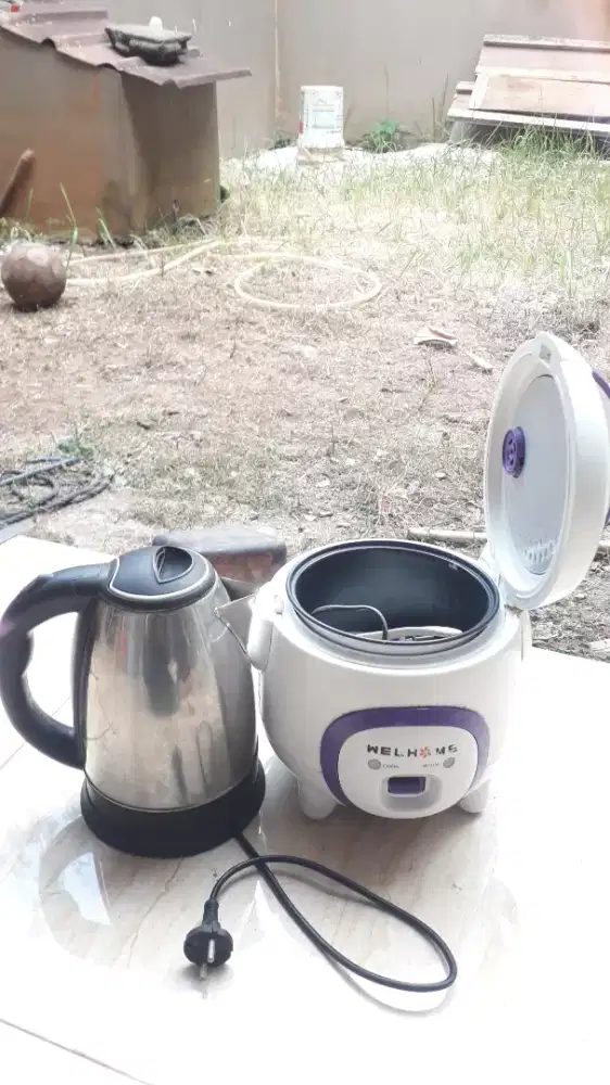 RICE COOKER 1.2 LT & ELECTRIC KETTLE