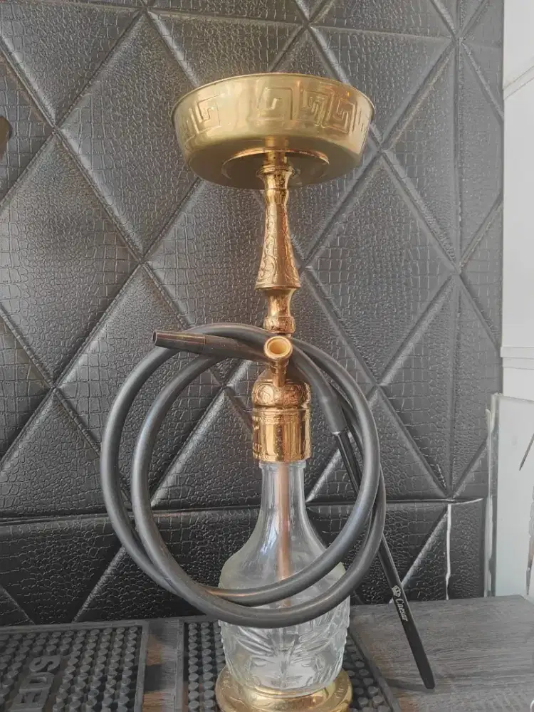 Premium & Elegant] Set Lengkap Shisha / Hookah Klasik Emas Arab