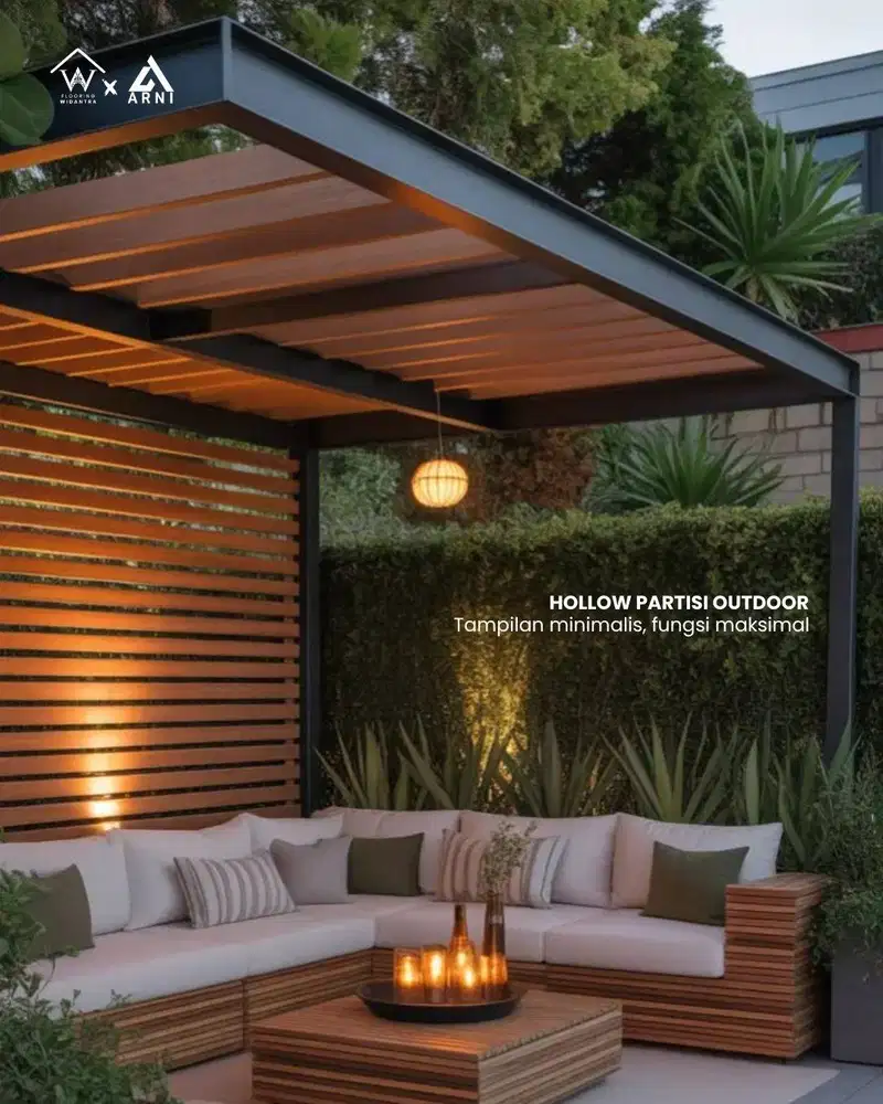 Hollow Partisi Outdoor LAIV | Sekat Ruangan Outdoor Tahan Cuaca