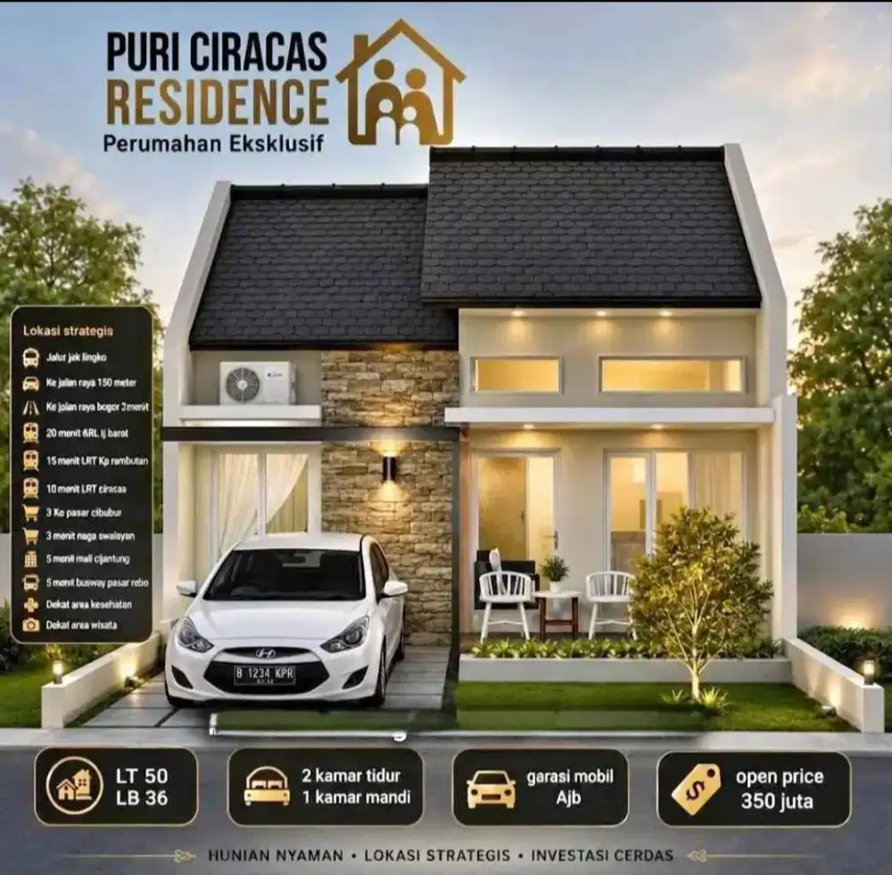 Jual rumah indent 2bln