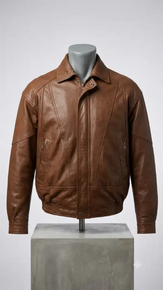 Jaket kulit asli