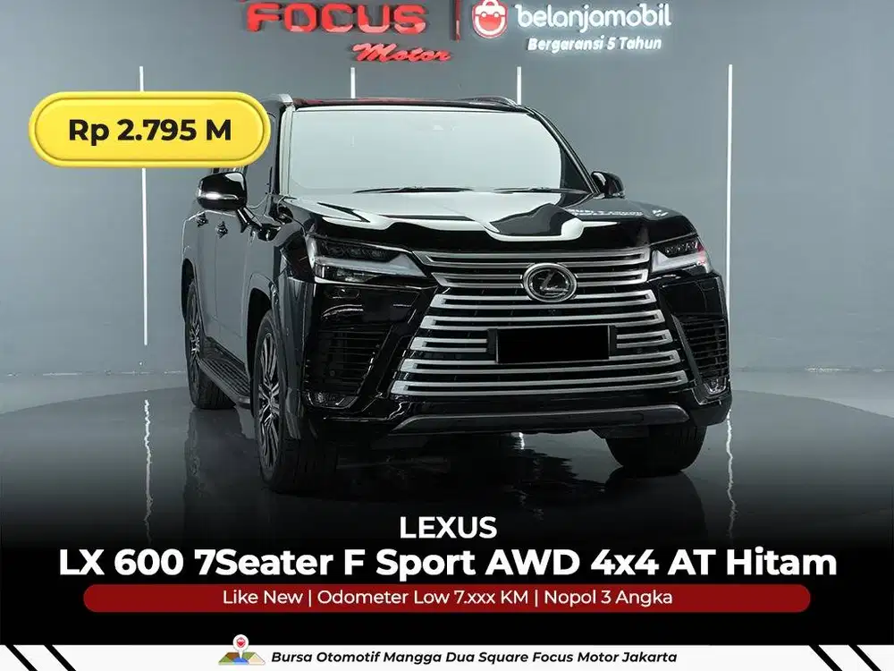 [ 4x4 - KM LOW 7RB ] Lexus LX 600 LX600 7 Seater F Sport AT 2023/2024