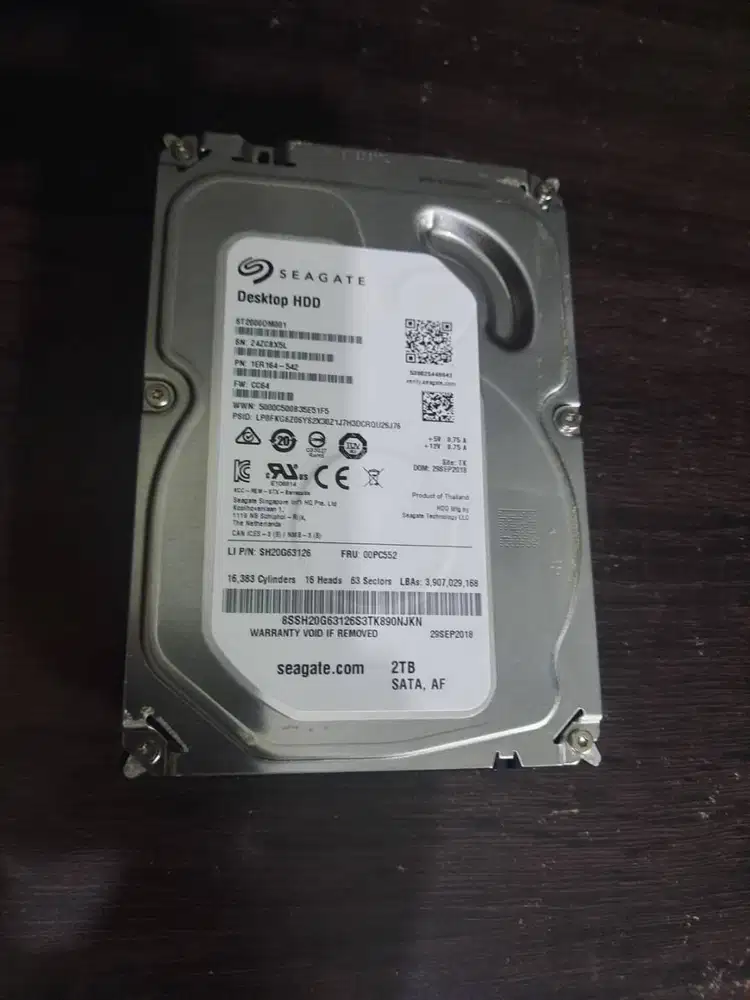 Harddisk Seagate 2 TB