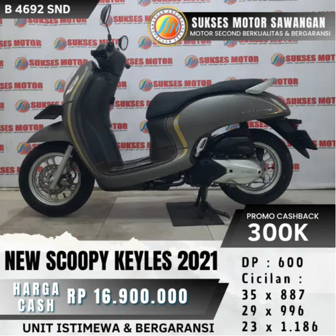DP 600 RIBU HONDA NEW SCOOPY KEYLES TH 2021 KEYLESS UNIT BERGARANSI
