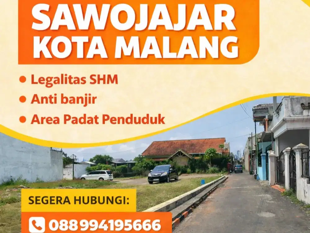 Tanah Potensial Sawojajar Kota Malang