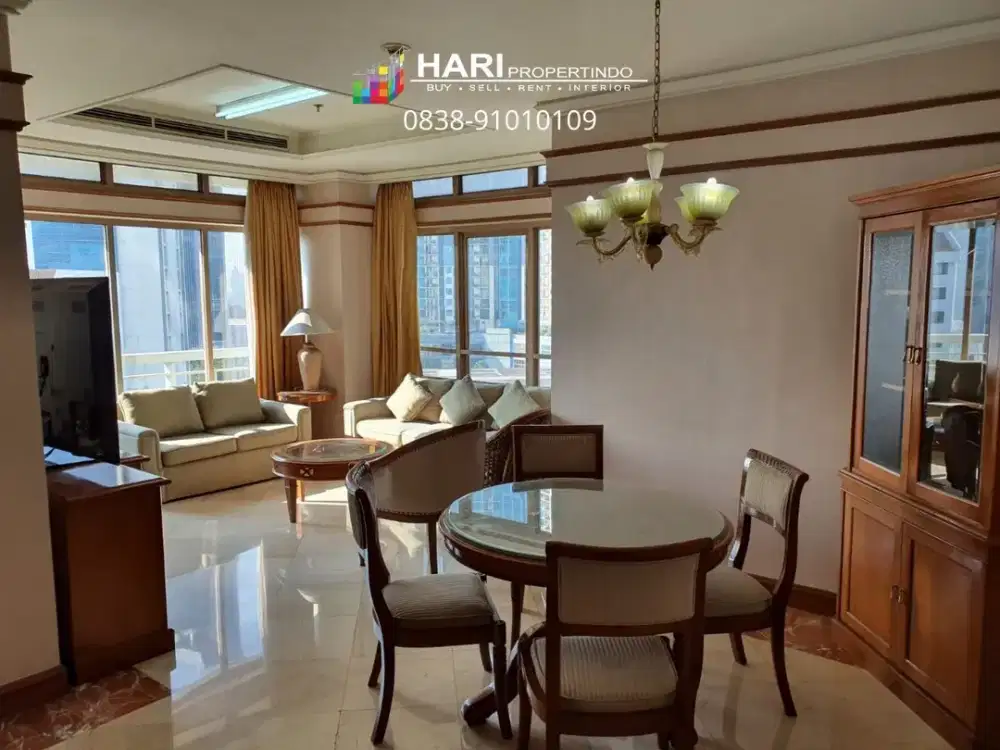 FOR RENT Apartment Somerset Grand Citra Kuningan 3BR - Furnished Close to One Satrio Lotte Avenue Mall MRT LRT Busway