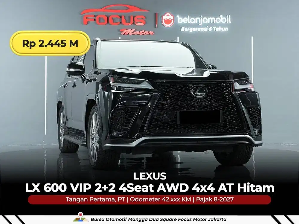 [ VIP 2+2 - 4x4 ] Lexus LX 600 LX600 4 Seat AT Hitam 2023/2024