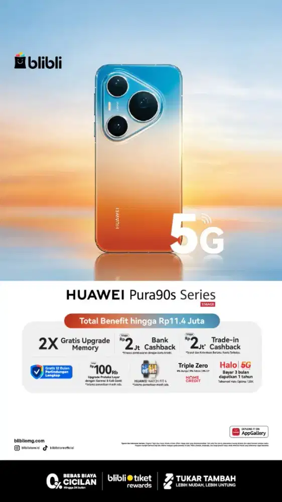 [BARU] Huawei Pura 90s Series Bonus Watch Fit 4