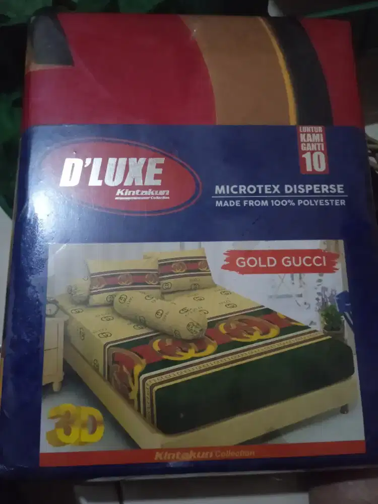 Jual  murah sprei 2pcs merk  D'Luxe dan california
