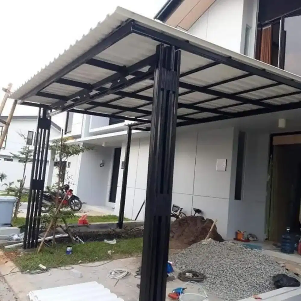 Kanopi Carport Minimalis baja ringan