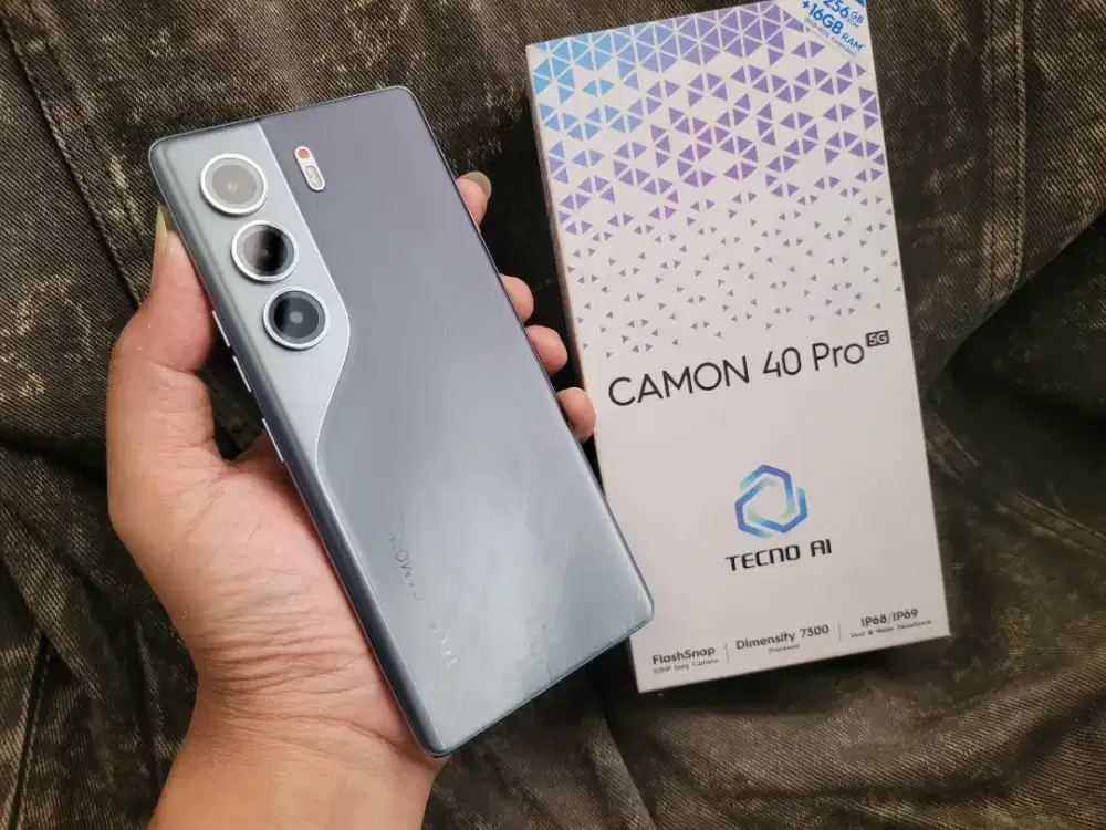 Tecno Comon 40 Pro 5G ram 8/256gb mulus istimewa fullset original