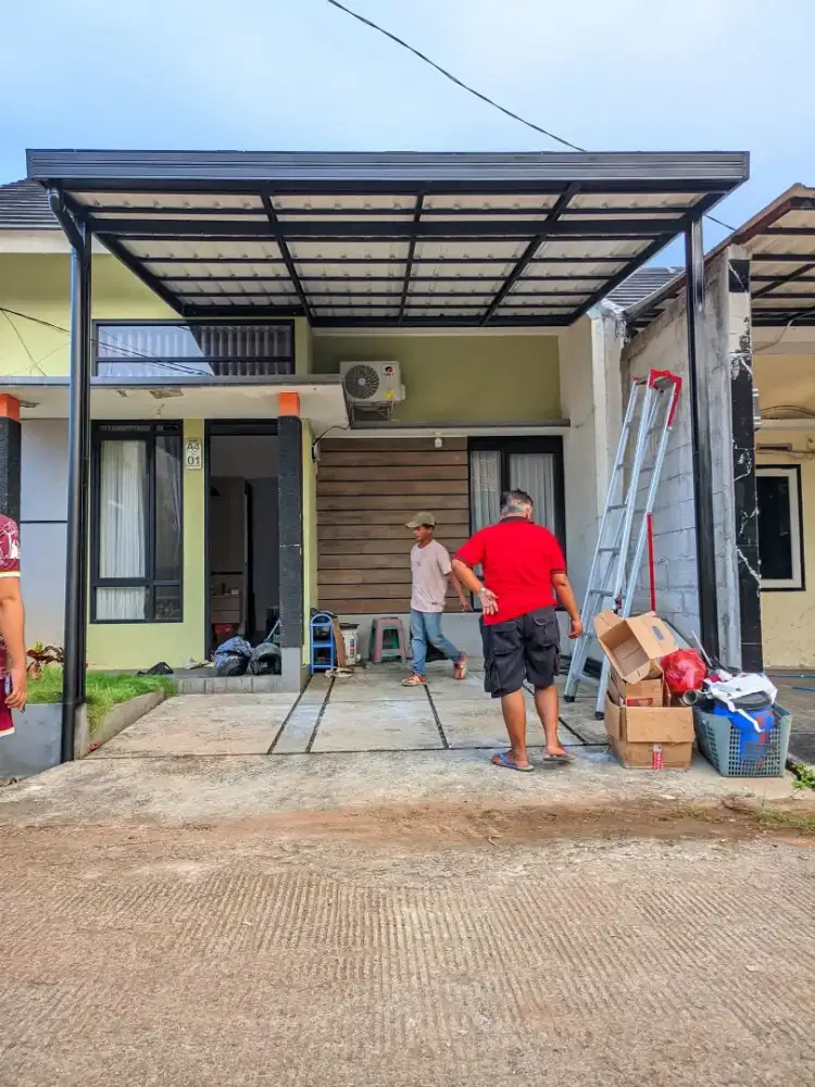 Kanopi Carport Minimalis baja ringan Atap Alderon Rs