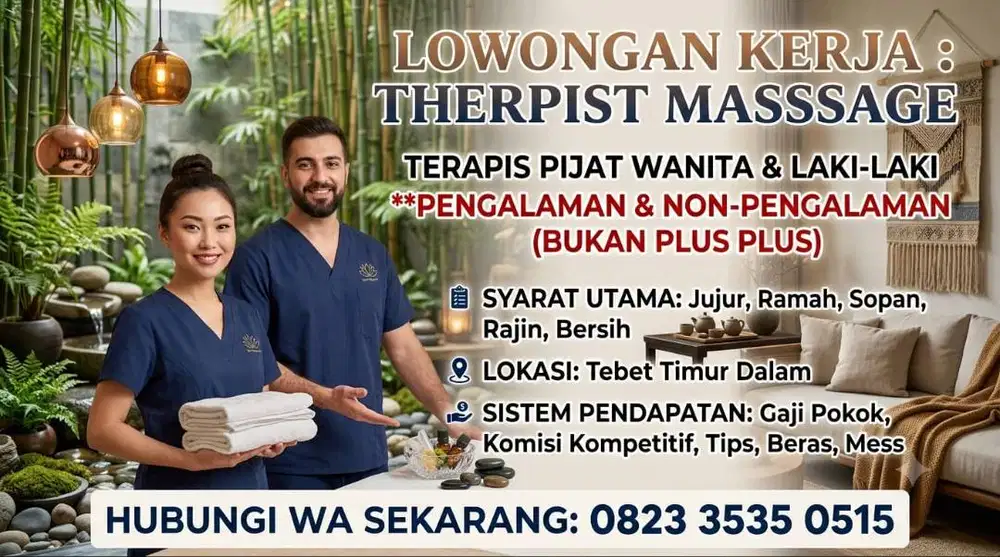Lowongan trapist pria dan wanita