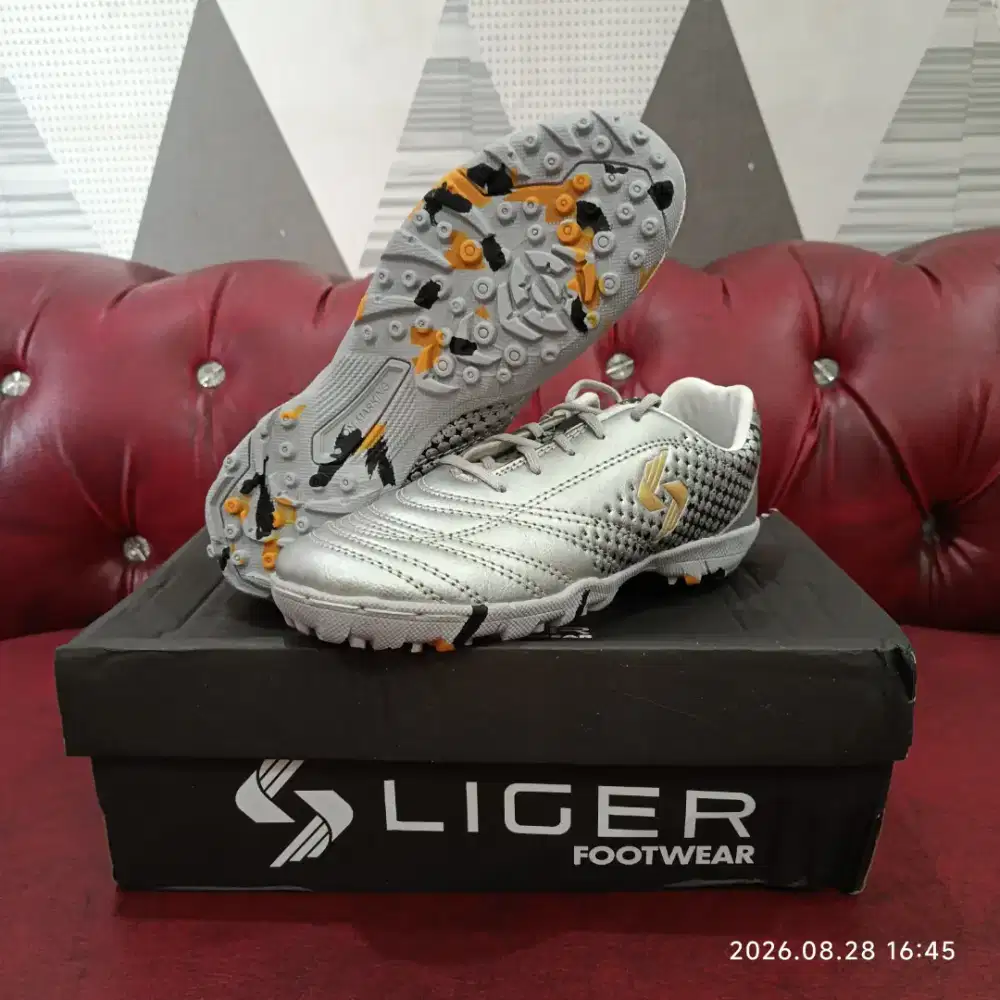 DIJUAL CEPAT SEPATU FUTSAL ANAK LIGER TUNDER SALA TURF, SIZE 35 (22cm)
