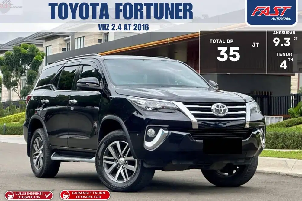 (LOW KM.44RB) TOYOTA FORTUNER VRZ 2016 2.4 AT ANTIK & PAJAK PANJANG