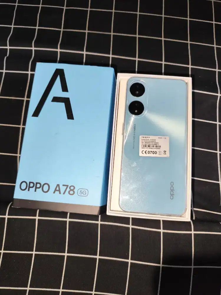 Oppo a78 5g 8/256 fullset baru