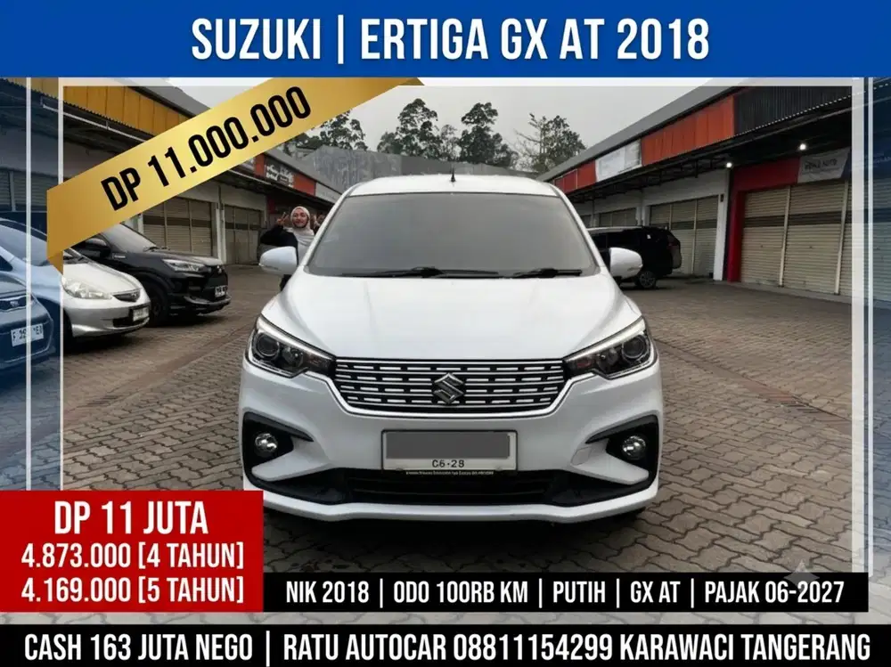 DP 11JT ERTIGA GX MATIC 2018 WHITE FACELIFT ROBOT