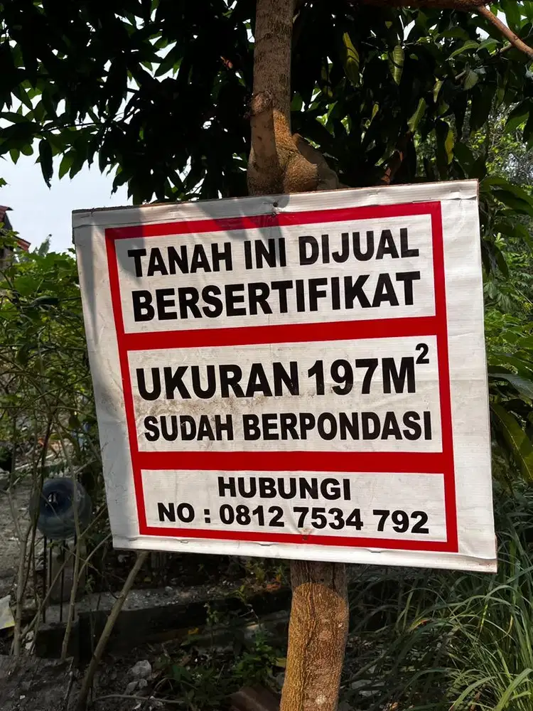 Dijual tanah SHM
