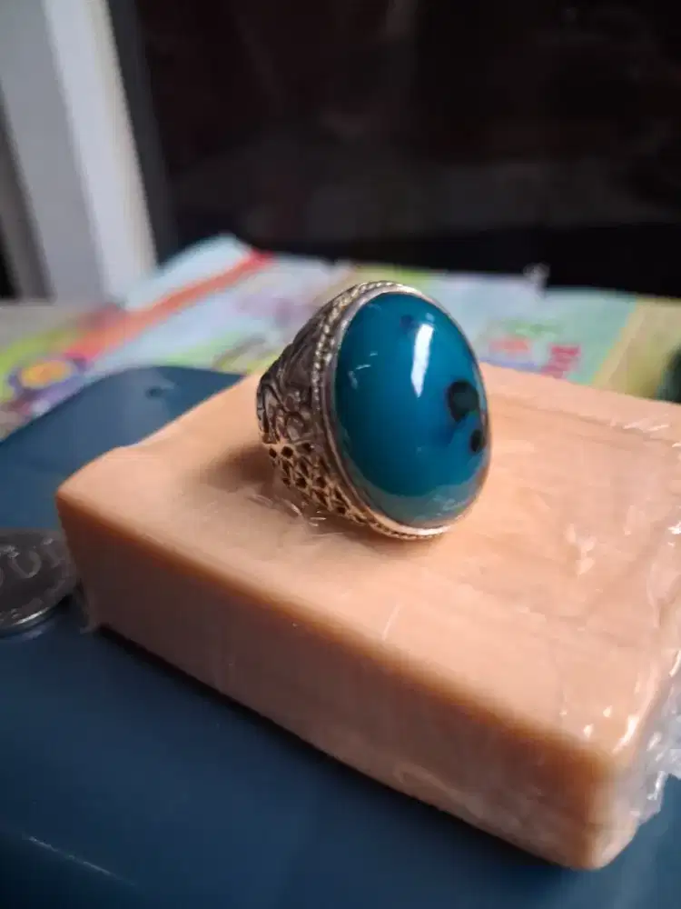 Jual batu cincin bacan doko totol hitam batu  besar ikatan alpa