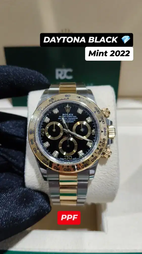 jam tangan Rolex Daytona Black Diamond 40mm 116503 [DISCONTINUED]