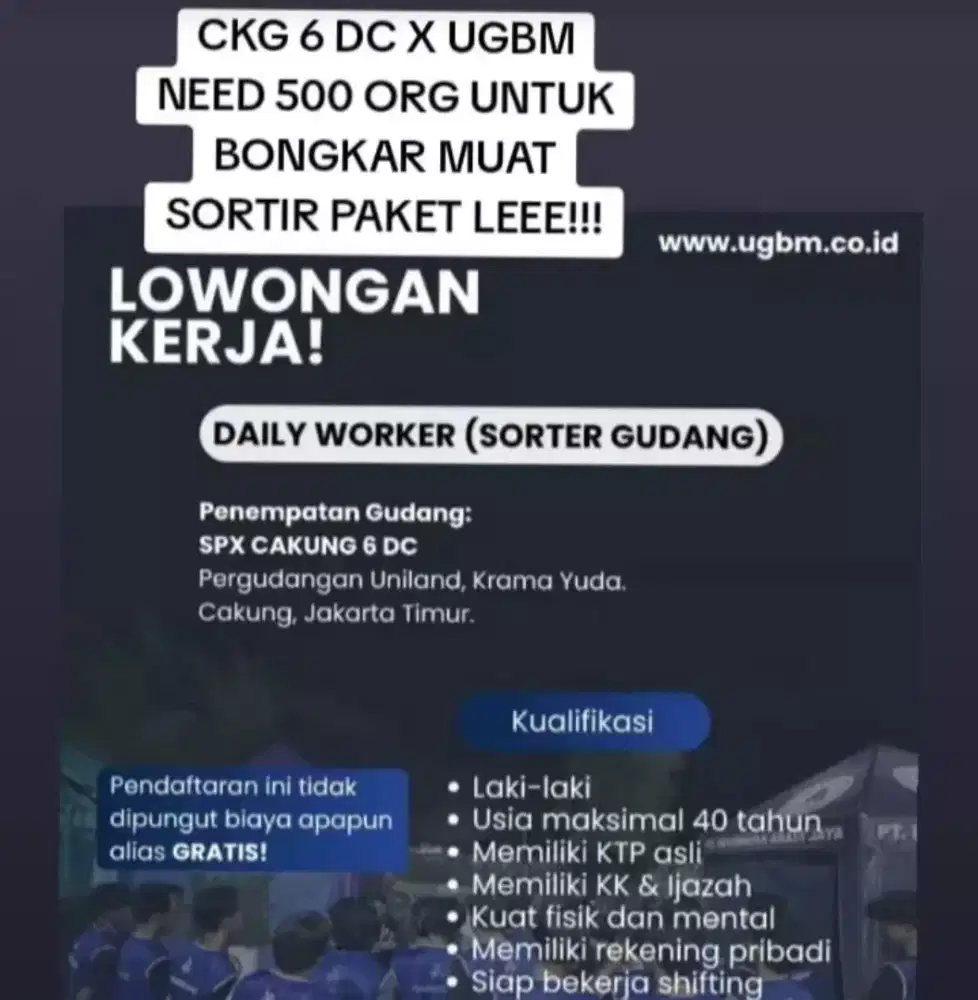 Daily Worker Cakung