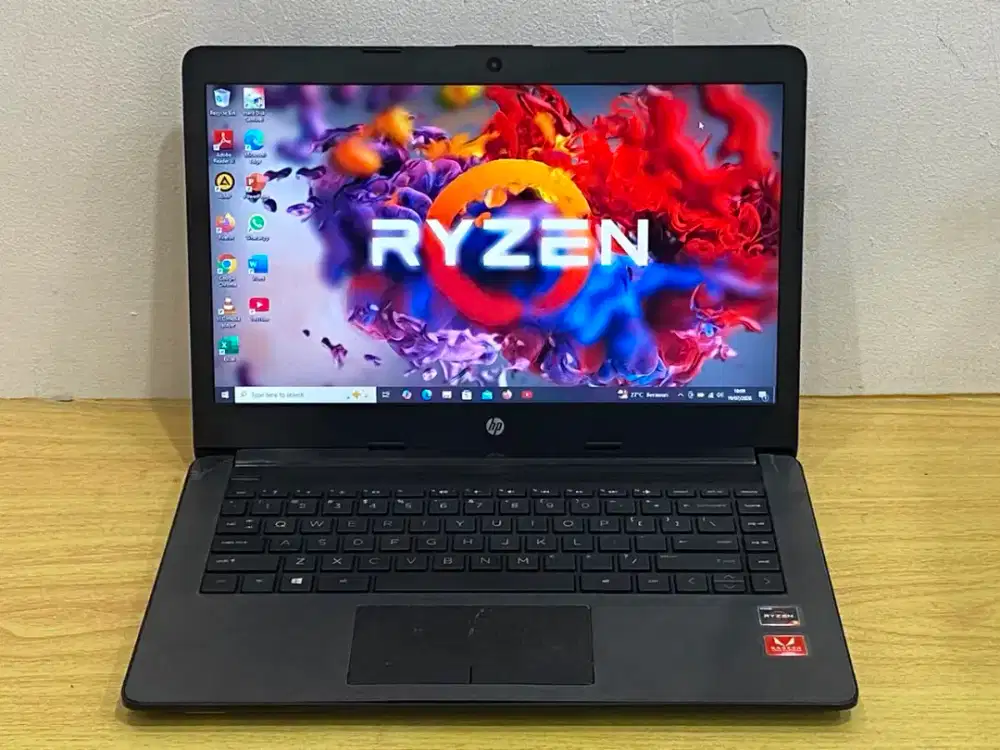 Laptop HP 14-cm0xxx prosesor AMD Ryzen 3 2200U RAM 4GB SSD 512GB