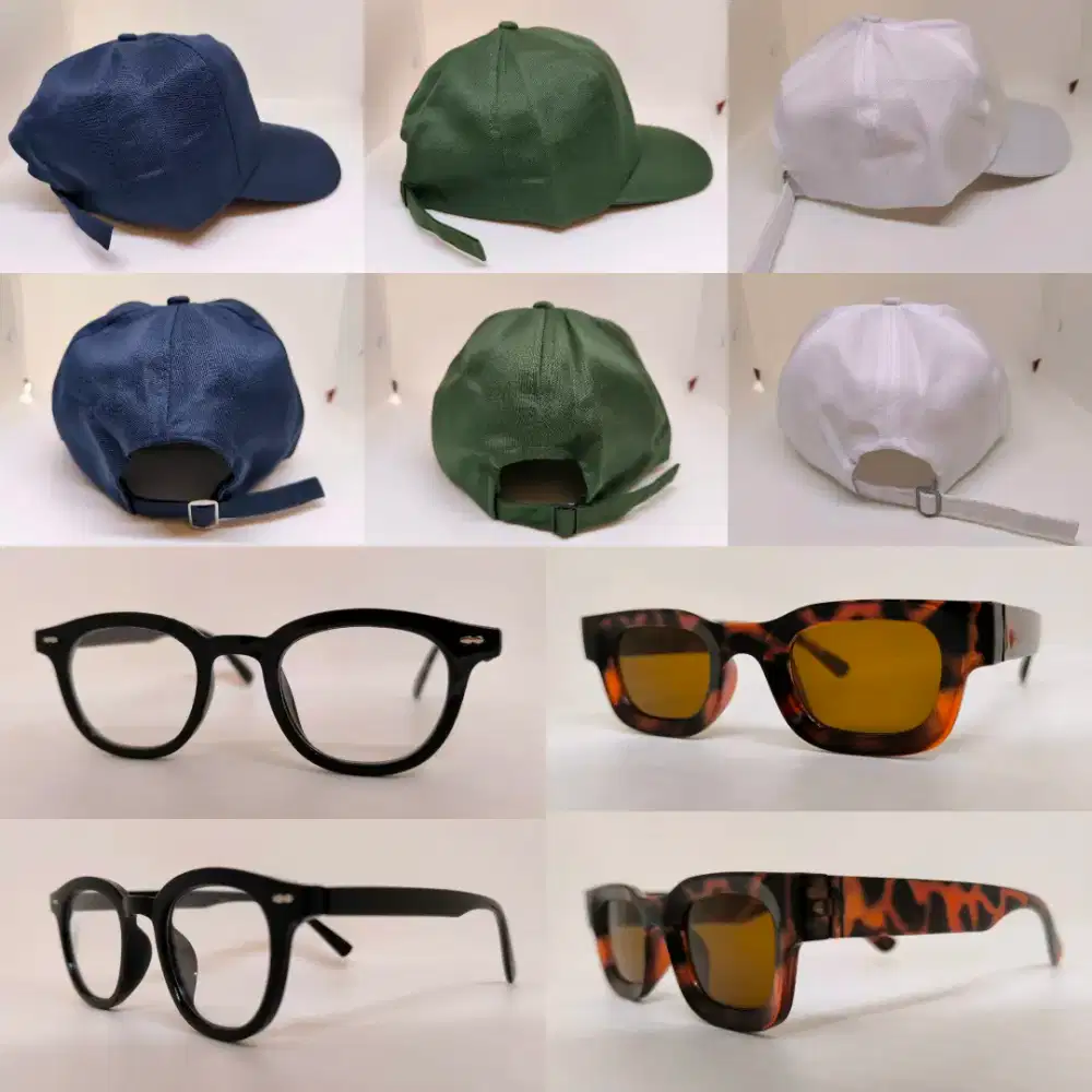 Kacamata dan Topi Baseball