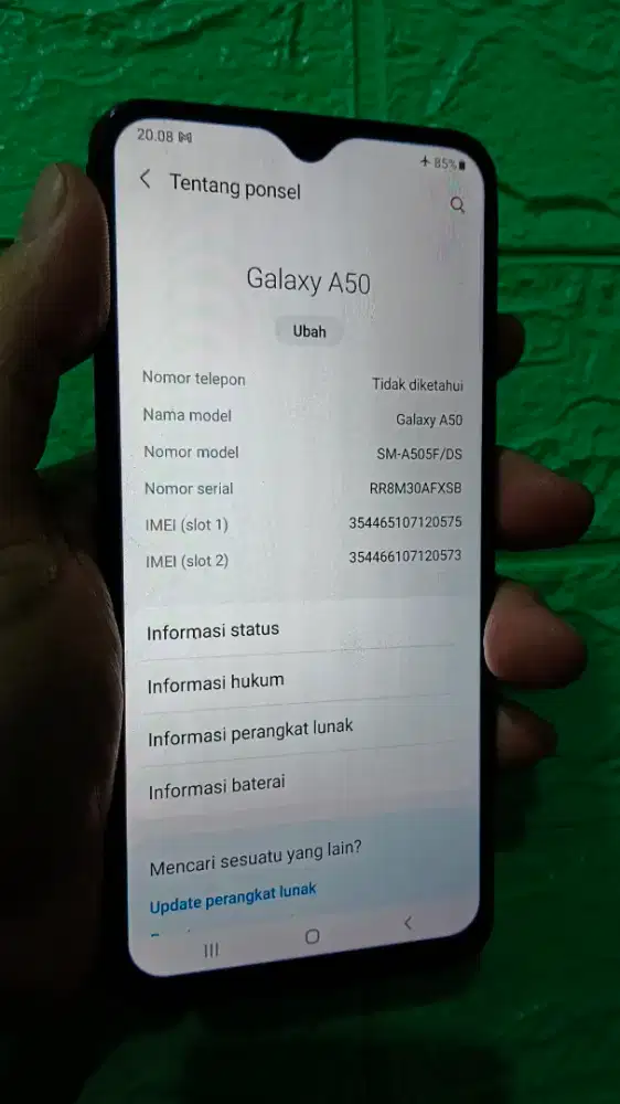 Jual cepat Samsung a50 hitam manis murah terjangkau