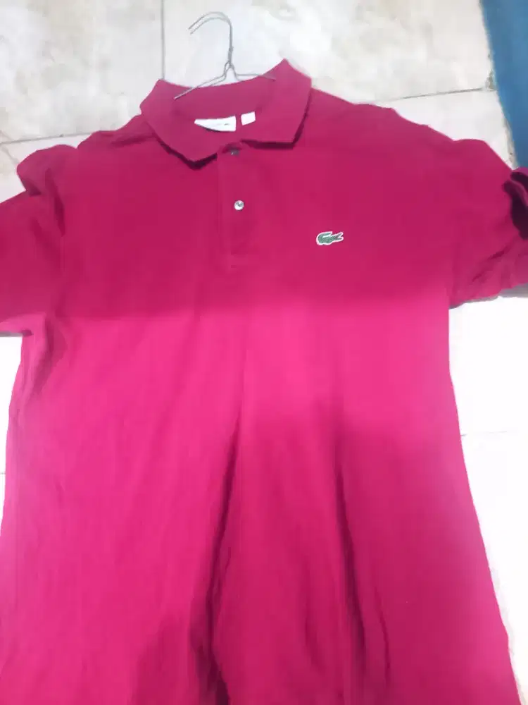 Polo shirt lacoste size L maroon