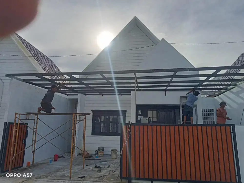 Kanopi atap seng sepandek